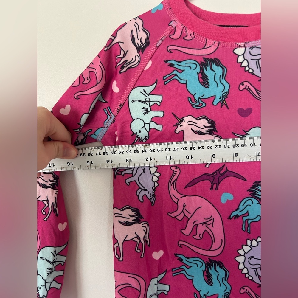 Kombi B3 Velvet Fleece Set Childrens Pink Unisaurus Kids Size Large (Age 6-7) - Picture 4 of 14